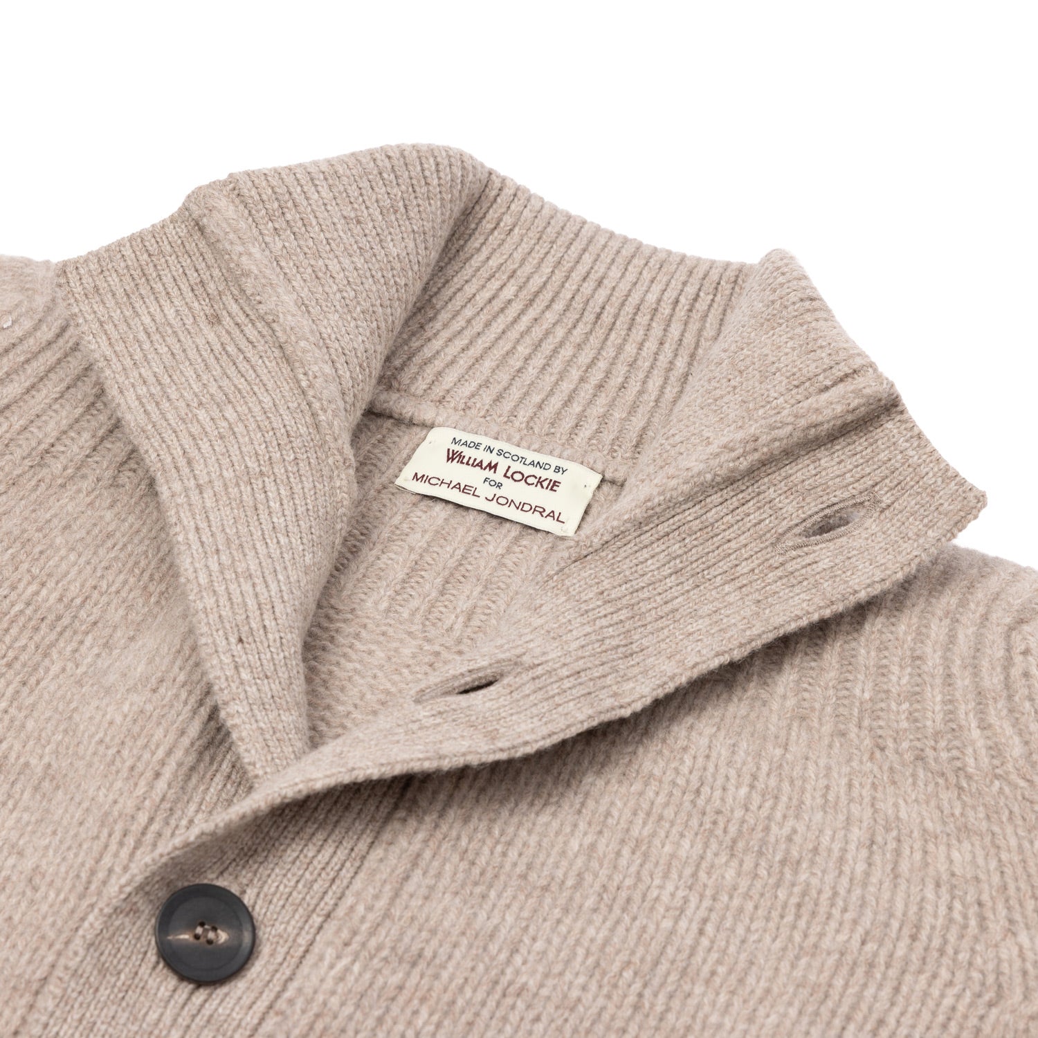MJ Exclusiv: Cardigan "Lomond Knit-Bomber" made from 4-Ply Geelong Lambswool